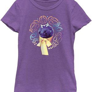 MARVEL Thor Love & Thunder Monster Girls Tee Purple T-Shirt Large 10/12 NEW